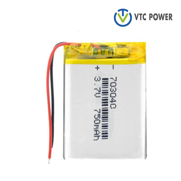 703040 750mAh 3.7V Li-po ரிச்சார்ஜபிள் லித்தியம் பேட்டரிகள் LED ஒளி MP3 MP4 செல்போன் டிவிடி லேப்டாப் பவர் பேங்க்
